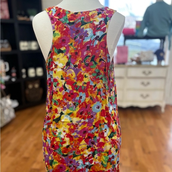 Cabi Colorful Abstract Floral Sleeveless Blouse Size Medium - Picture 4 of 6